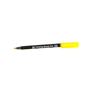 sakura koi coloring open stock brush pen deep yellow pack of 2