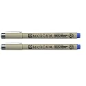 SAKURA PIGMA MICRON 05 FINELINER PEN, 0.45MM LINE WIDTH, PACK OF 2 (Blue)