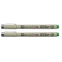 SAKURA PIGMA MICRON 05 FINELINER PEN, 0.45MM LINE WIDTH, PACK OF 2 (Yellow Green)