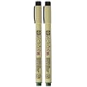 SAKURA PIGMA MICRON 05 FINELINER PEN, 0.45MM LINE WIDTH, PACK OF 2 (Hunter Green)