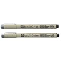 SAKURA PIGMA MICRON 05 FINELINER PEN, 0.45MM LINE WIDTH, PACK OF 2 (Sepia)
