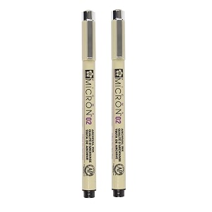 sakura pigma micron black open stock pack of 2 pens 02