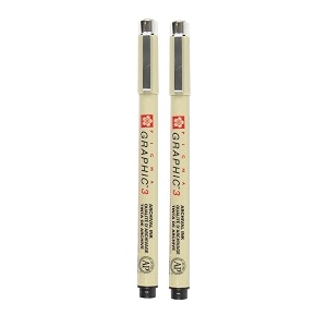 sakura pigma micron black open stock pack of 2 pens 3