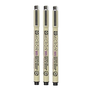 sakura pigma micron black open stock pack of 3 pens 005