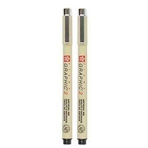 sakura pigma micron black open stock pack of 2 pens 2