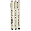 SAKURA PIGMA MICRON BLACK OPEN STOCK, PACK OF 3 PENS (04)