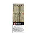 SAKURA Pigma Micron Pens Set of 5 Dark Cool Grey Color Set