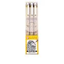 Sakura Pigma Micron - Pigment Fineliner Pens - 01/03/05 - Pack of 3 - Black Ink
