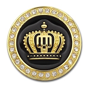 king crown 3d metal emblem for cars amp bikes gold small 48 cm