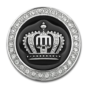 king crown 3d metal emblem for cars amp bikes silver big 65 cm