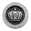 King Crown 3D Metal Emblem for Cars &amp; Bikes, Silver, Small (4.8 cm)