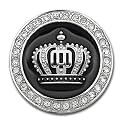 King Crown 3D Metal Emblem for Cars &amp; Bikes, Silver, Big (6.5 cm)