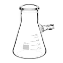 Salco Glass 50ml Heavy Wall Borosilicate Glass Filtering Flask, Bolt Neck with Tubulation, (Pack of 1)