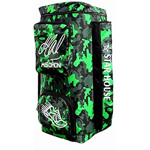 sale ms dhoni best cricket kit bag with heavy padded foam inside green