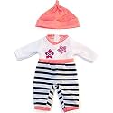 Salmon Winter Pyjamas for 32 cm Doll