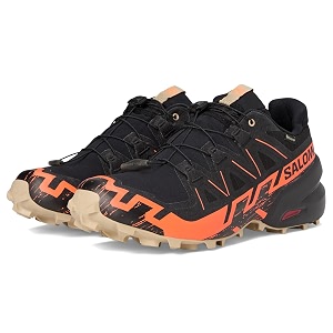 Salomon Mens Speedcross 6 Black Shocking Orange