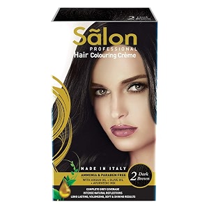 salon professional hair color 145ml - dark brown 2