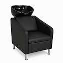 Salon Shampoo Station Chair, Black, Wooden, Fiber, Modern Style, Rectangular Shape, Standard Size, Pre-Assembled, for Any Issues Please Reach us Our toll Free custmer Care Number +916201703524