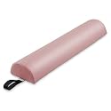 Saloniture Half Round Massage Table Bolster Pillow Pad - 26 x 6 x 3 Inch - Pink