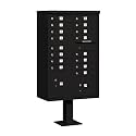 Salsbury Industries 3316BLK-U 16 A Size Doors, Type III Cluster Box Unit, Black, for use with The USPS Lock