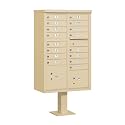 Salsbury Industries 3316SAN-U 16 A Size Doors, United States Postal Access Type III Cluster Box Unit, Sanstone
