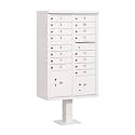 Salsbury Industries 3316WHT-U 16 A Size Doors, Type III Cluster Box Unit, White, for use with USPS Lock