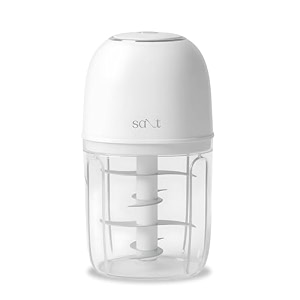 salt chopease classic rechargeable mini chopper  powerful motor and long lasting battery  sharp stainless steel blades  effortless cleaning  250 ml  black