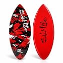 SALT LIFE Fiberglass Compression Skimboard – High-Performance Beach Skim Board for Kids, Teens & Adults – Lightweight Durable Shorebreak – 38, 42, 44, 53 in