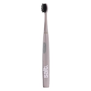 salt oral care magna sonic electric toothbrush for men and women  warm grey  waterproof  24000 strokesminute  long battery life  soft microfiber dupont bristles  replaceable brush head