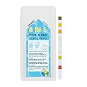 Salt-Water Pool Test Strips Kit: 25 Counts 8-in-1 for Salt Water Pool Testing Kit, Salt Pool Test Strips for Hot Tub Spa Testing Salt Chlorine pH and More