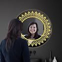 SALTON Premium Frameless Round Led Mirror Wall Mounted Mirror, 24×24 Inches Mirror for Bathroom, Warm, Cool &amp; Natural Lights