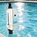 Saltwater Chlorinator, Auto Cleaning Salt Water Pool Chlorine Generator System, Complete Functions Pool Chlorine Generator Chlorinator for Spa Swimming Pool 60m³Pool