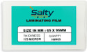 Salty Best Quality Thermal Lamination Pouch Size 65 mm x 95 mm ID Badge Laminating Sheet