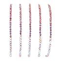 SALTY Anti Tarnish Set of 5 Crimson Noir Stack Bracelets for Women | Fancy Jewellery Gifts | Hand Band | Latest Fashion Accessories for Girls | Minimal Jewelry Design | Ideal for Gifting | Gift for Diwali, Christmas, Marriage