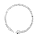 SALVE ‘Serpent’ Zircon Studded Choker | Flexible Bendable Bling Party Statement Snake Charm Necklace | Festive Gifts for Women