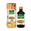 Salvia Flax Seed Oil (Linum usitatissimum) Carrier Oil for Skin, Hair &amp; Massage – Lightweight Botanical Oil for DIY Skincare &amp; Body Care – 100 ml / 3.38 fl oz