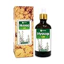 Salvia Hyssop Oil (Hyssopus officinalis) Essential Oil for Aromatherapy &amp; DIY Blends – Herbal Oil for Skincare, Massage &amp; Fragrance Use – 100 ml / 3.38 fl oz