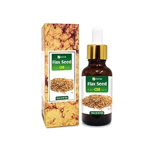 salvia natural undiluted uncut essential flax seed oil with dropper 15 ml