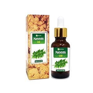 salvia neem oil azadirachta indica therapeutic essential oil by 100 natural uncut undiluted pure cold pressed aromatherapy premium oil - 15 ml with dropper