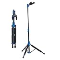 Salvori Folding Guitar Stand with Auto-Lock System and Soild Tripod for Single Bass, Acoustic, Electric, Classical Guitar or Ukulele