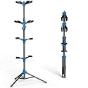 Salvori Folding Quadruple Guitar Stand with Auto-Lock System and Soild Tripod, Quadruple/Multiple Guitar Stand/Holder/Rack for Single Bass, Acoustic, Electric, Classical Guitar or Ukulele