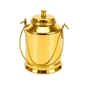 salvus app solutions brass milk bucketcan miniature toy for children playing amp antique home decor 15x25 inch