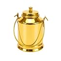 Salvus App SOLUTIONS Brass Milk Bucket/Can Miniature Toy for Children Playing & Antique Home Decor (1.5x2.5 Inch)