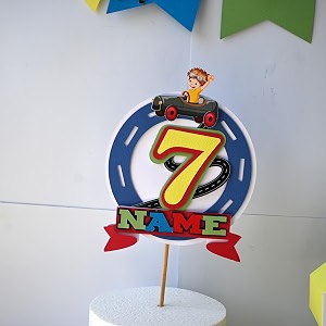 sam cute land39s handcrafted car cake topper