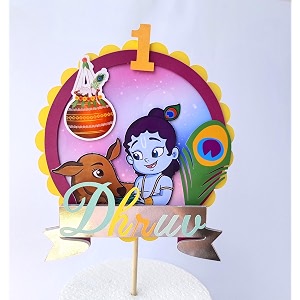 sam cute land39s handcrafted krishna cake topper