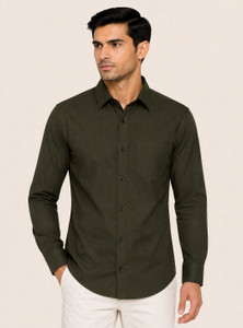 SAM ROY Men Solid Casual Dark