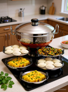 Sambhavnath All-in-One Stainless Steel Idli Cooker Multi