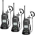 SAMCOM FPCN10A Two-Way Radios Long Range 3000mAh Rechargeable, 3 Packs