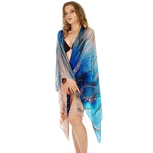sameeha women39s georgette all over print pareo