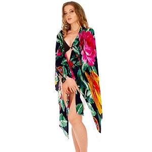 sameeha women39s georgette all over print pareo